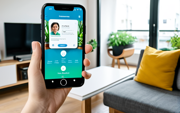 온디바이스 AI에서의 클러스터링 기법 활용 - Privacy-Focused Application**
"A person using a smartphone in a modern, bright apartment, fully clo...