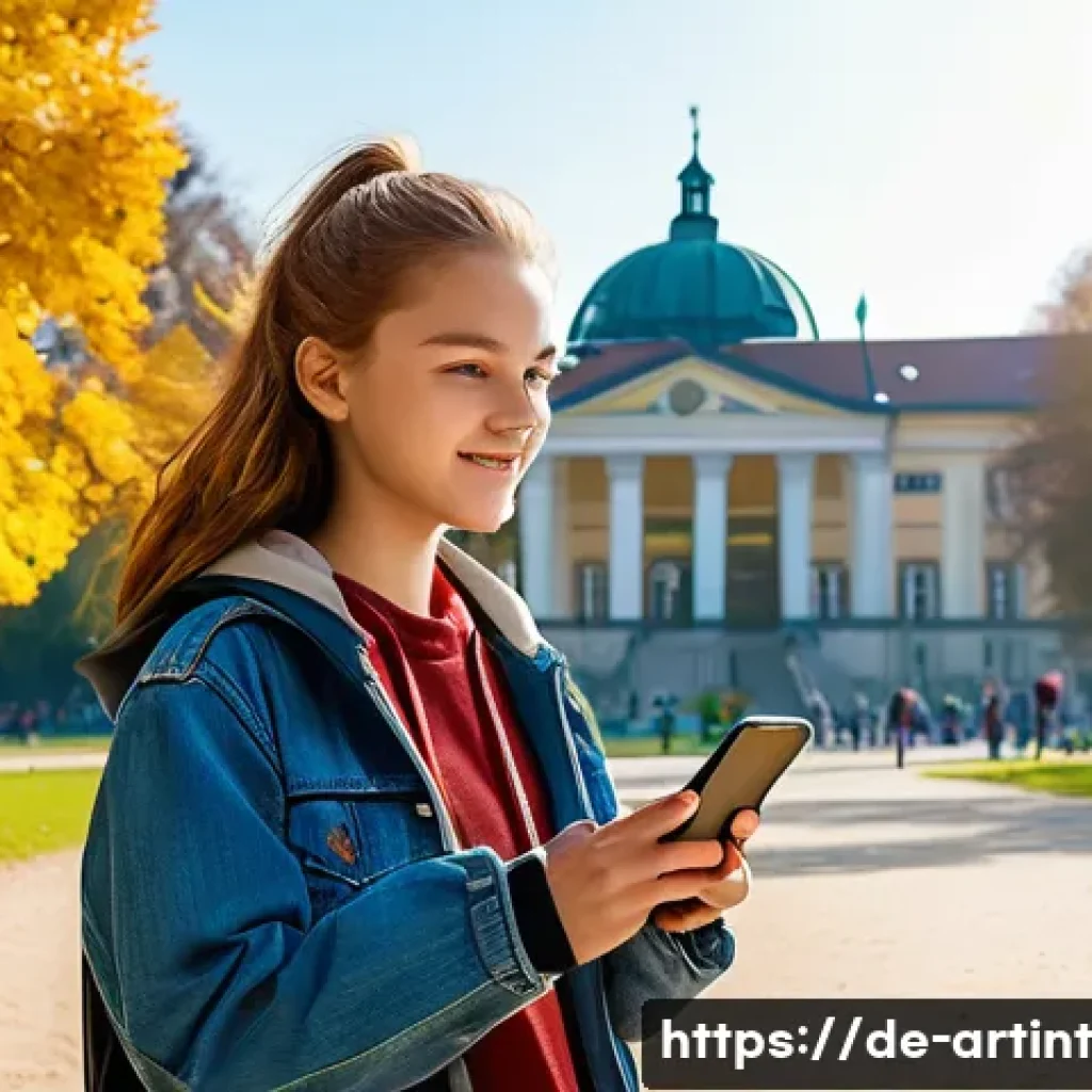 온디바이스 AI와 클라우드 AI의 차이점 - **Prompt:** A vivid depiction of **On-Device AI** in action. A German teenager, approximately 16 yea...
