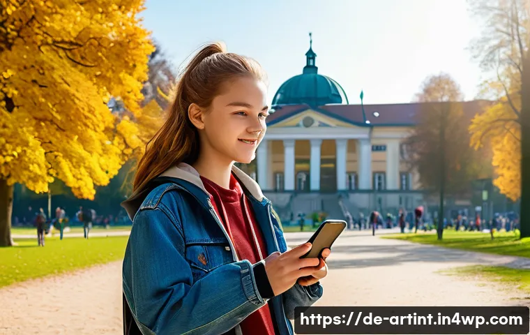 온디바이스 AI와 클라우드 AI의 차이점 - **Prompt:** A vivid depiction of **On-Device AI** in action. A German teenager, approximately 16 yea...